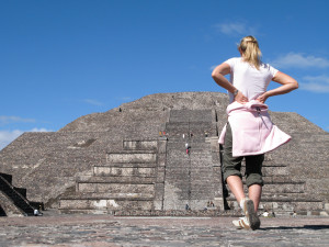 Pyramid of the Moon in Teotihuacán.