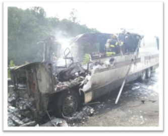 Stanley Schwenke's Burnt RV